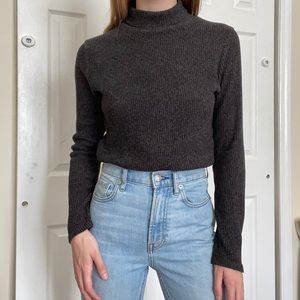 Dark Gray Turtleneck Sweater from Target